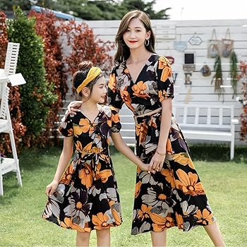 Amazon | [MTKCNTL] 親子 ワンピース お揃い 親子服 ペアルック 親子2